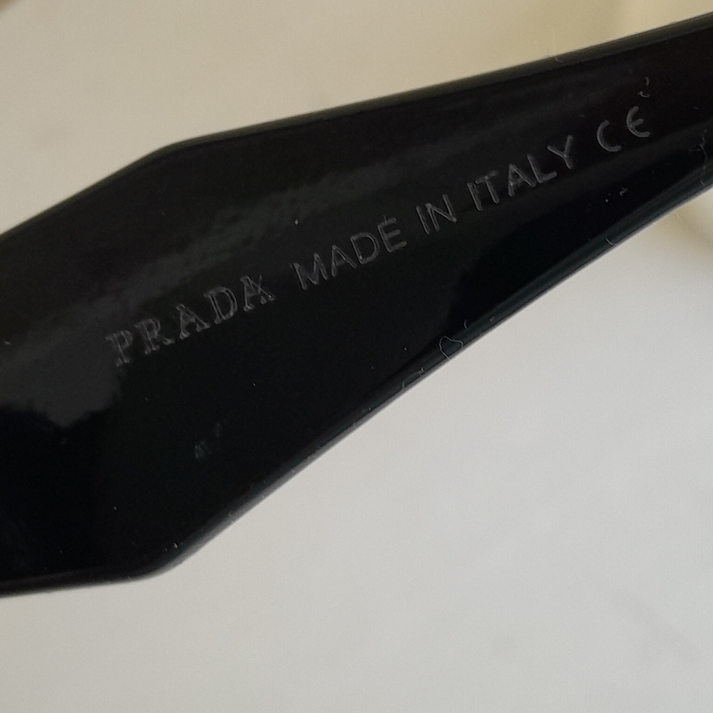 Prada Runway Rectangular Sunglasses in Black - Picture 6 of 13